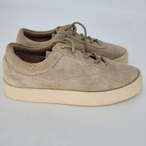 Yeezy season 6 crepe thick shaggy suede sneaker taupe mens 7.5